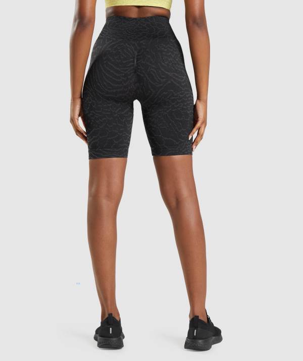 Damske Šortky Gymshark Adapt Animal Seamless Cycling Čierne | CN4850269